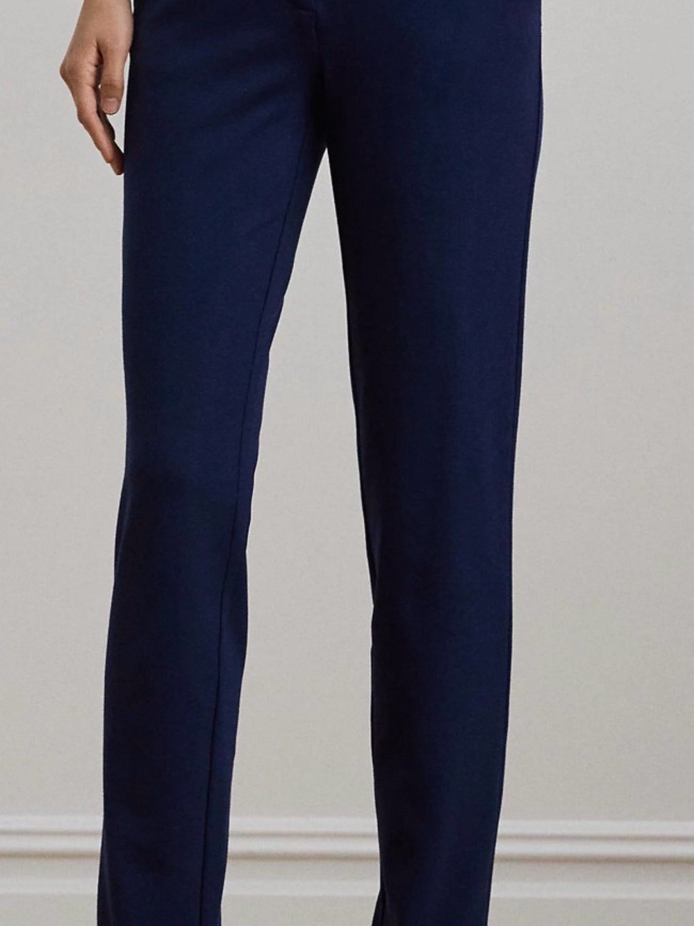 Ralph Lauren Classic Navy Straight-Leg Pants-NWT